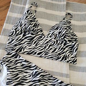Zebra Print Bathing Suit